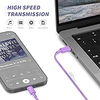 Vista 5 de Cargador de iPhone de carga rápida, [Certificado MFi] Paquete de 2 cargadores rápidos de 20 W tipo C con [3 metros y 1.8 metros] cable USB C a
