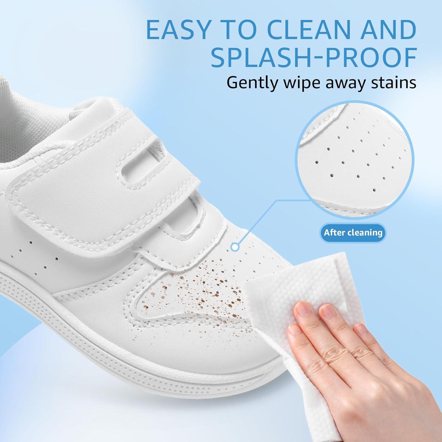 Toddler Wide Toe Box Barefoot Shoes Boys Girls Sneakers Zero Drop Kid Tennis Running Shoes Lightweight Non-Slip Comfortable Leather First Walking Shoe Outdoor Activities School - Image 7