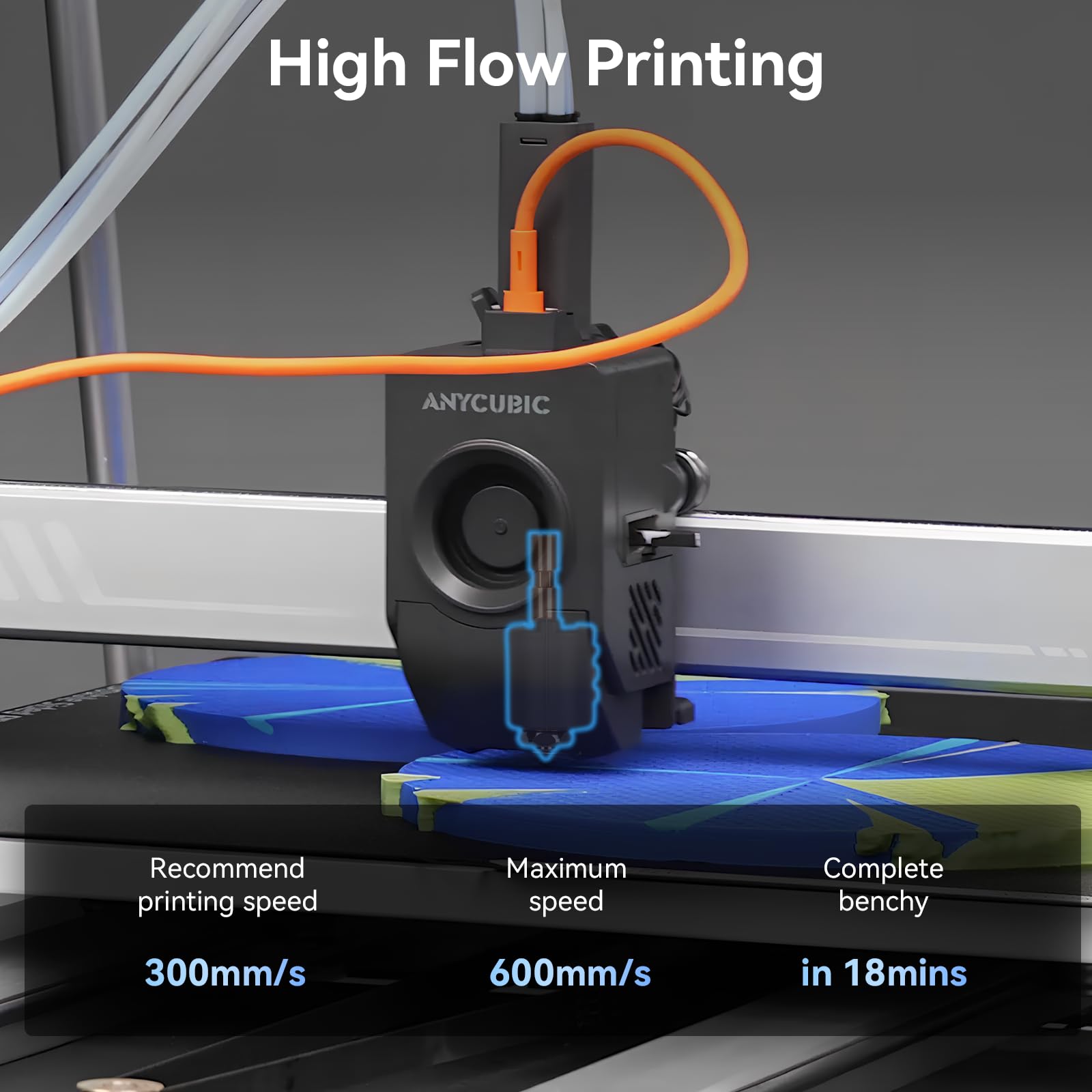 Upgrade Kobra 3 Max Hotend Bi-Metal Estrusore Replacement con 0.4/0.6/0.8mm Quick-Swap Ugelli in Acciaio Temprato e Copertura in Silicone Compatible with Anycubic Kobra 3 Max/Combo Stampante 3D