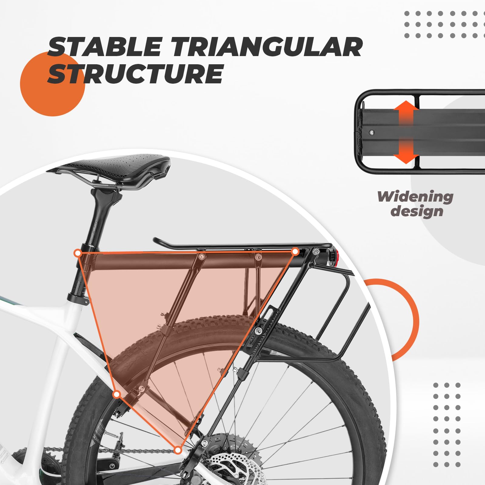 Portapacchi Bicicletta Porta Pacchi Per Mtb Bici 24 Pollici
