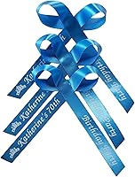 Vista 29 de 25 moños personalizados con cintas ensambladas, recuerdos personalizados para despedida de soltera, recuerdos de fiesta, cintas personalizadas