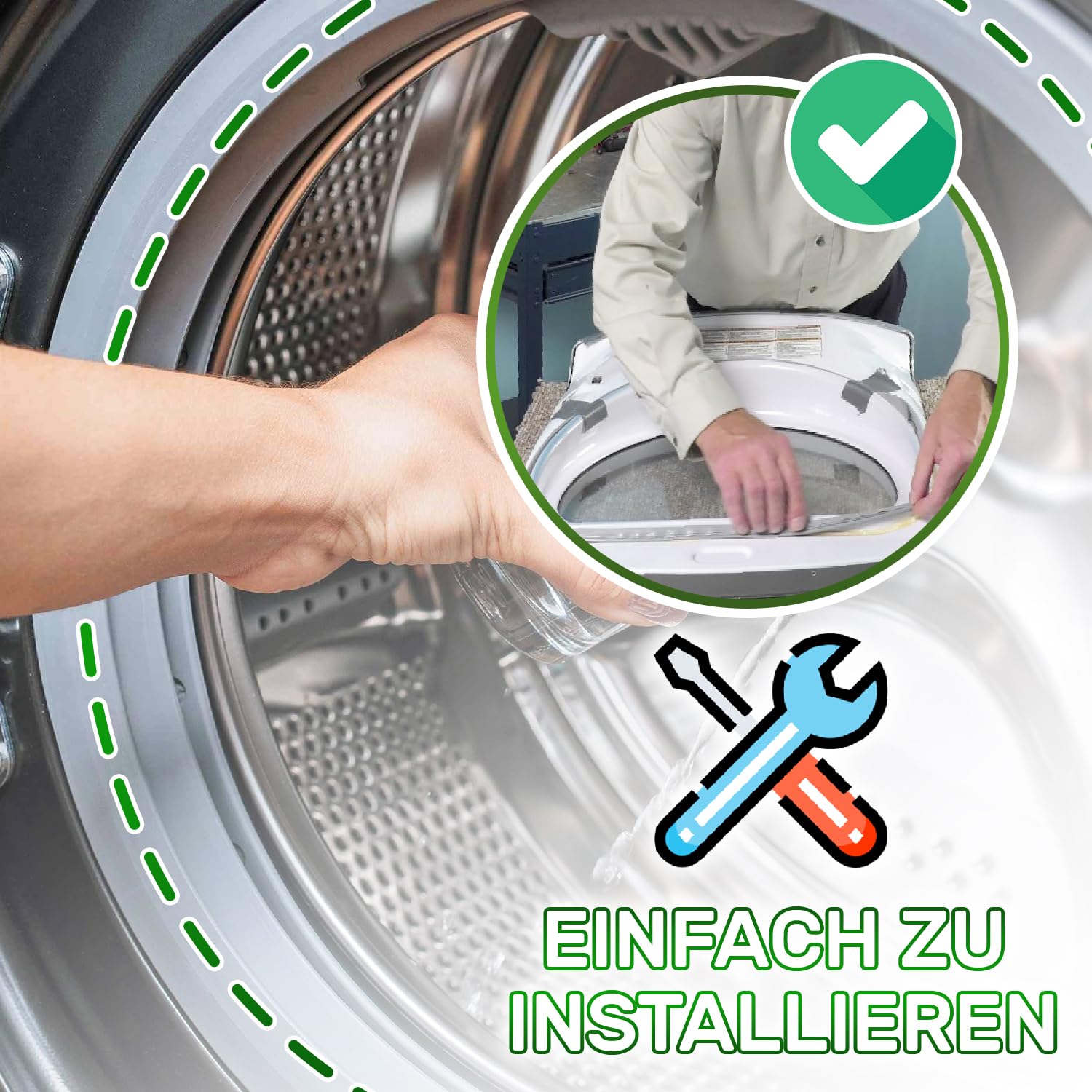 Originale Hotpoint/Lavatrice Indesit Gomma Guarnizione Porta - Foto 3