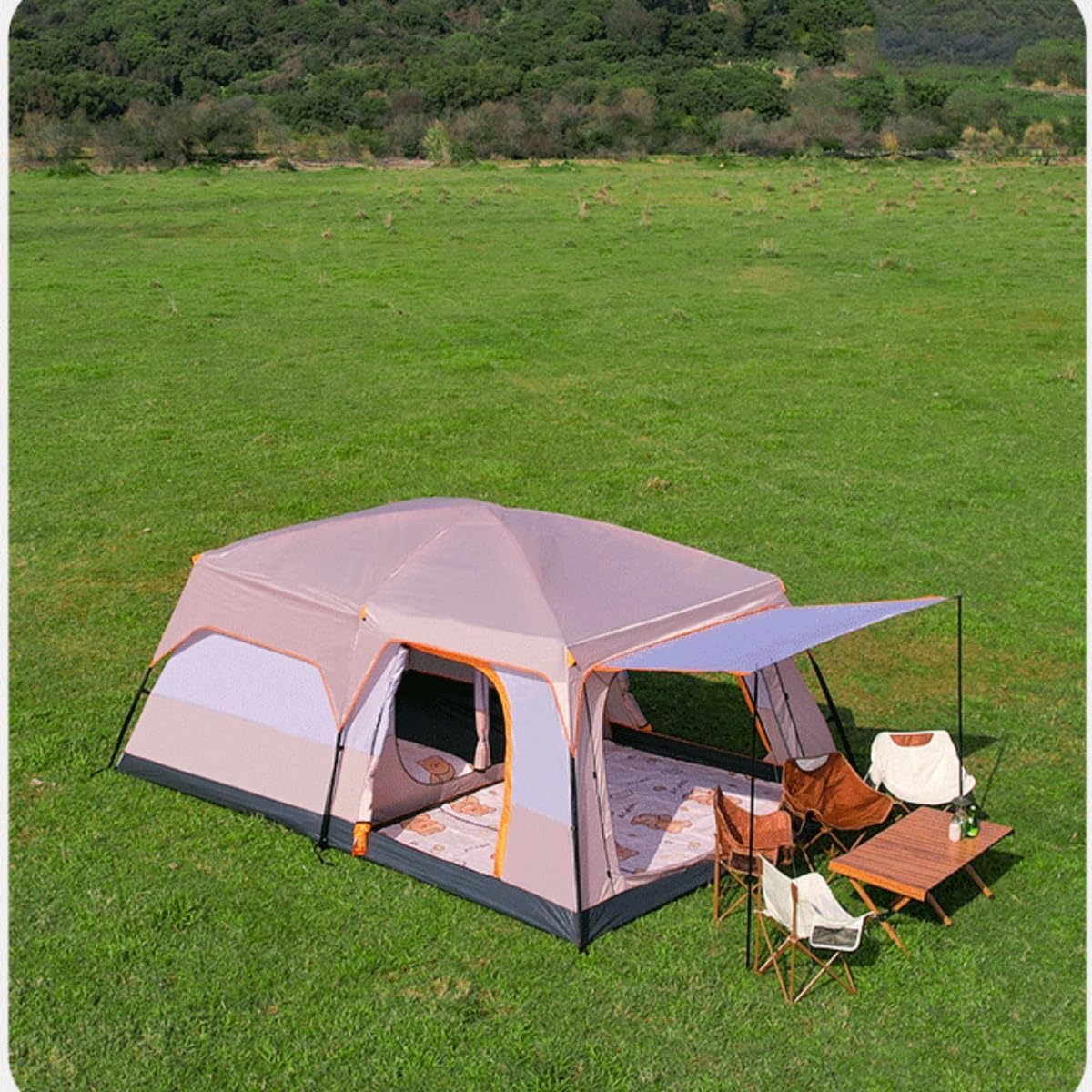 大型キャンプテント 8〜12人用サイズ430*305*200cm 大型キャンプテント 8〜12人用サイズ430*305*200cm 【公式通販】