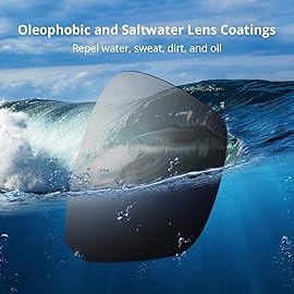 KastKing FlatRock Polarized Sport Sunglasses for Men and Women, Ideal for Driving Fishing Cycling Running, UV Protection