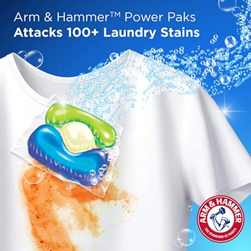 Miniatura 9 de ARM & HAMMER Plus OxiClean - Paquete de detergente líquido 5 en 1, alta eficiencia (HE), 42 unidades (paquete de 4)