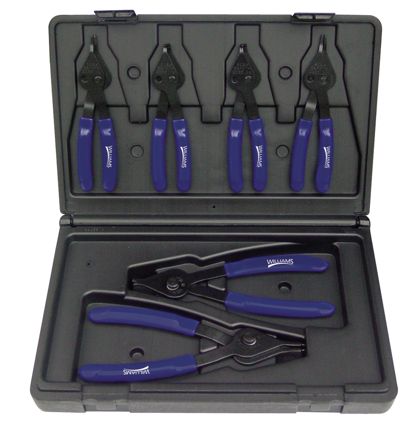 Williams PL-1606 6-Piece Combination Internal and External Snap Ring Pliers Set โ image 1