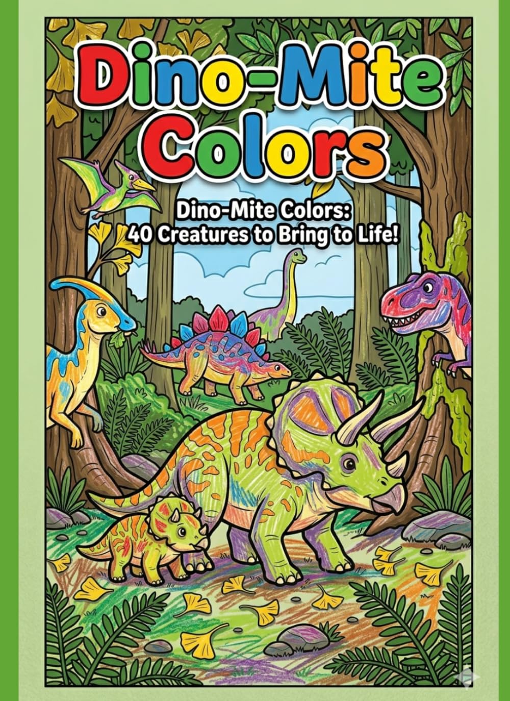Dino-Mite Colors: Bold - Easy Dino-Mite Colors: 40 Creatures to Bring to Life! (Bold and Easy Coloring Book)