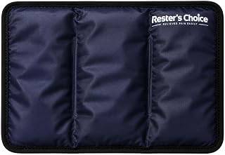 Rester's Choice Reusable Gel Ice Pack for Injuries – Flexible Cold Pack for Pain Relief & Swelling, Stays Cold Longer, Medium 7” x 12”, for Shoulder, Knee, Back (Dark Blue, 1 Pack, 7x12)