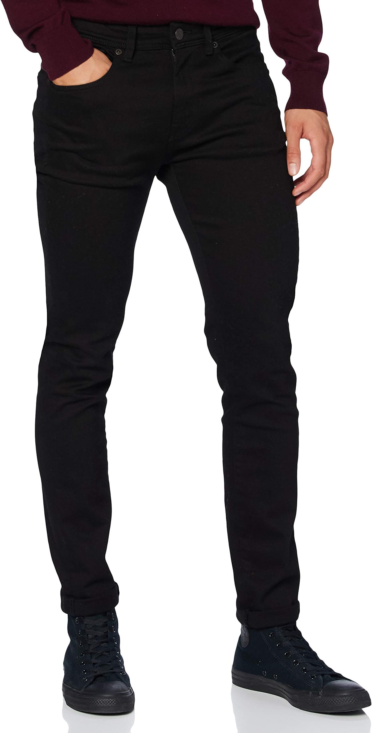 Selected mens SLHSKINNY-PETE 4001 BLACK ST JNS J NOOS Jeans