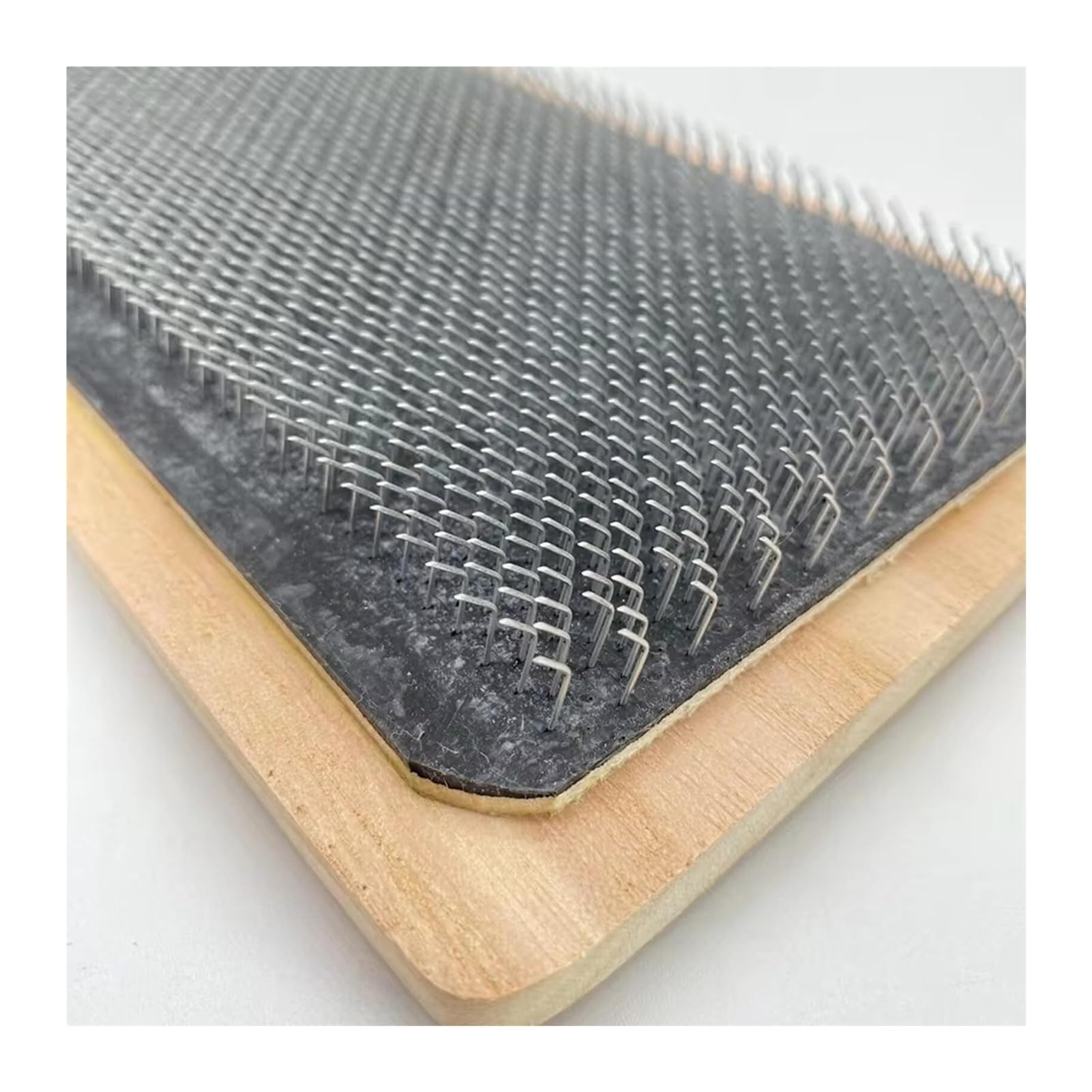 Drewniana mata do rysowania uchwyt do włosów do robienia peruk, 28 x 12 cm | Do produkcji peruk z zakrzywioną igłą i kartą kreślarską, idealna do stylizacji włosów i stylizacji