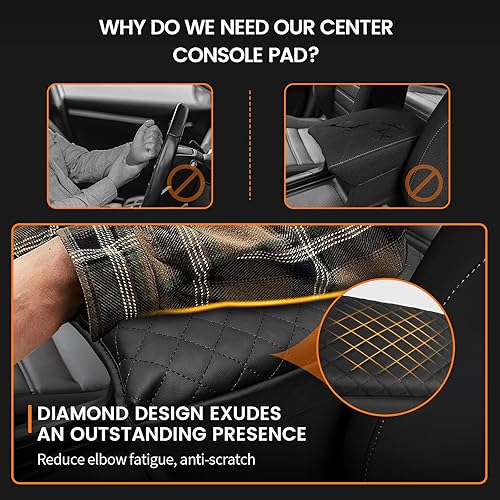 Miniatura 136 de Ajuste personalizado para funda de consola central Ford F150 2015-2020, 2017-2022 F250 F350 F450, 2018-2024 Ford Expedition Protector de funda