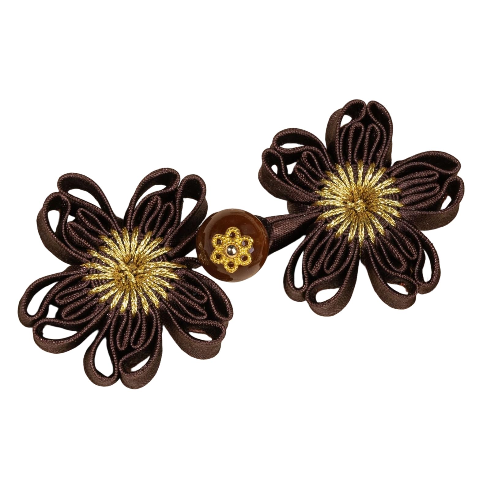 NEWFT Sewing Knot Button Clothing Fasteners Flower Cheongsam Knot Buttons for Chinese Cloaks Cheongsam Dress Coat Decorative Flower Button