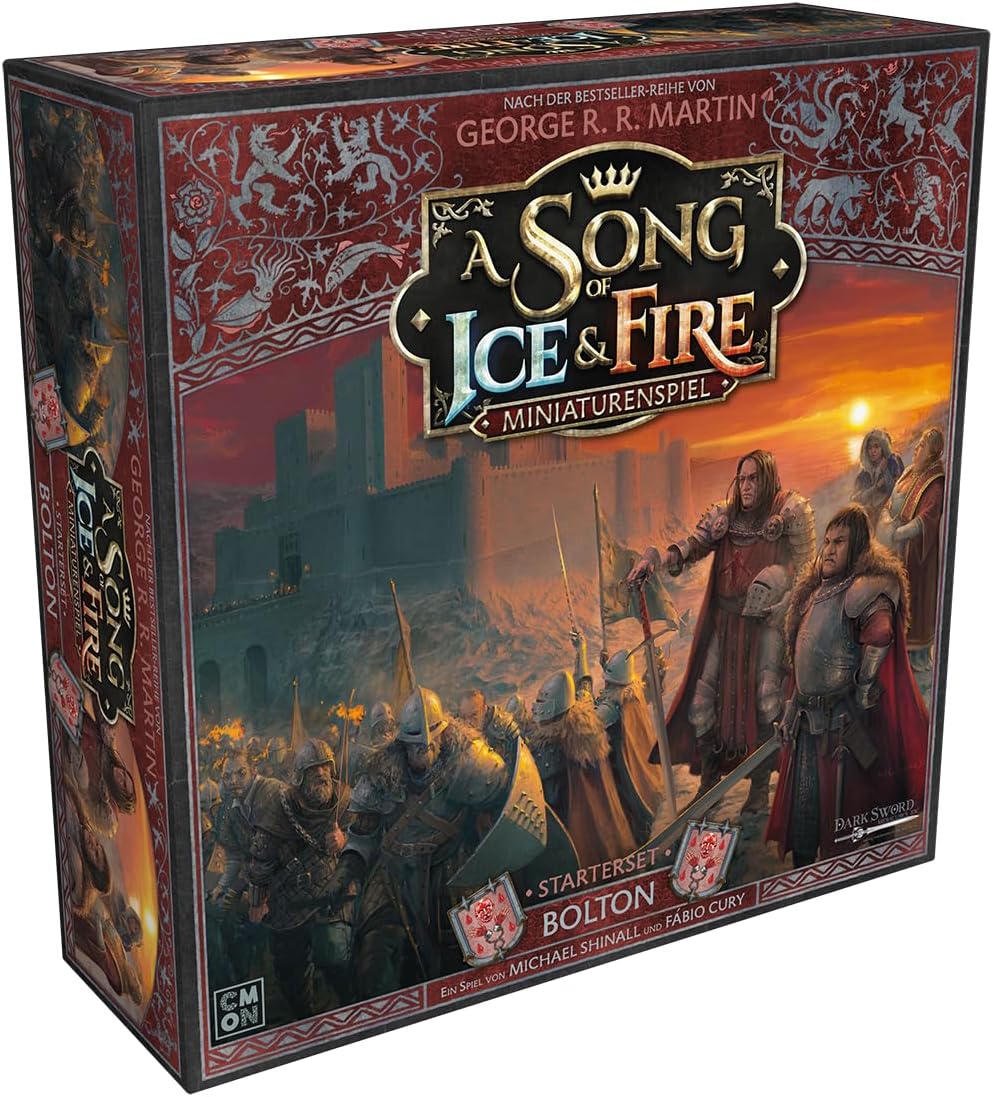 CMON, A Song of Ice & Fire - Bolton, Starter Set, Tabletop, 2 Players, Ages 14+, 45-60 Minutes, German