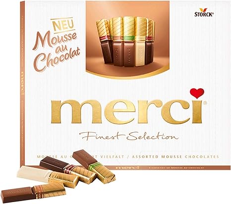 Amazon Com Merci Finest Selection Mousse Au Chocolat Variety With 4 Exquisite Mousse Chocolate Specialties 210 G Merci Germany Grocery Gourmet Food