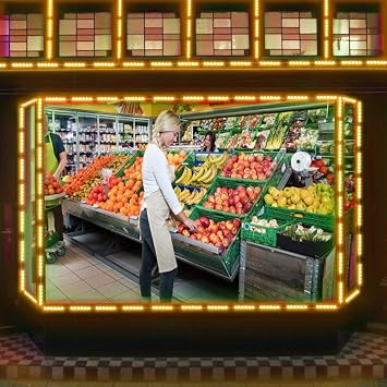 EAGWELL Storefront Lights Upgraded 40 Ft 80 Pieces Store Window LED Lights Warm White 4 Sets 5054 LED Module Light Storefront Lights for Business Store Light Advertising Signs