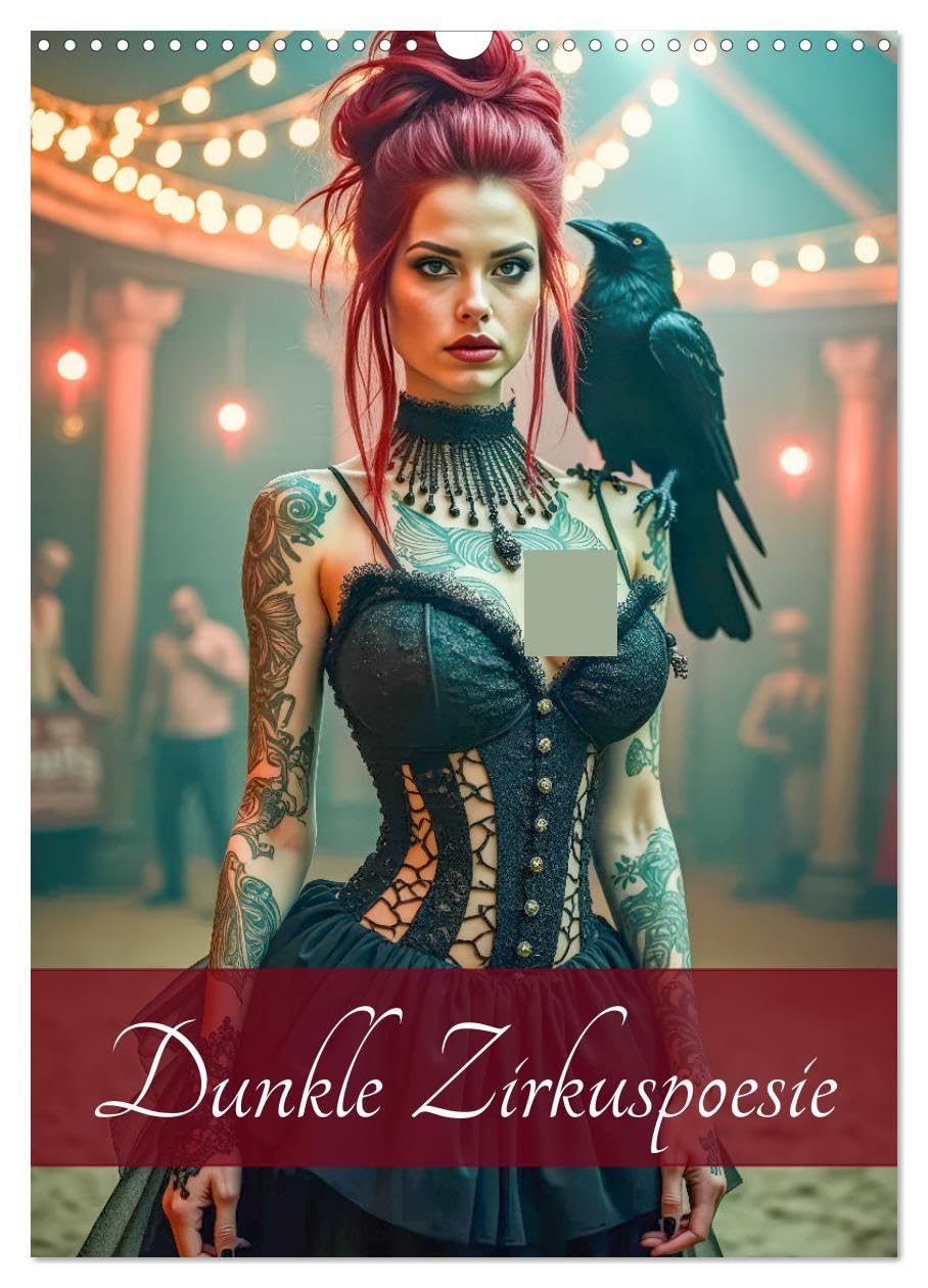 Dark circus poetry UK-Version (Wall Calendar 2026 DIN A3 Portrait), CALVENDO 12 Month Wall Calendar — image 1