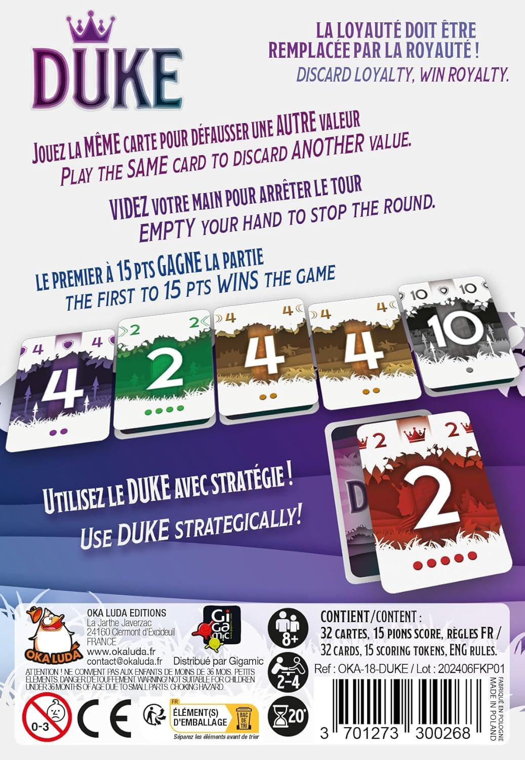 Lot Présages + Duke Version Française + 1 Decap Blumie (Presages + Duke)