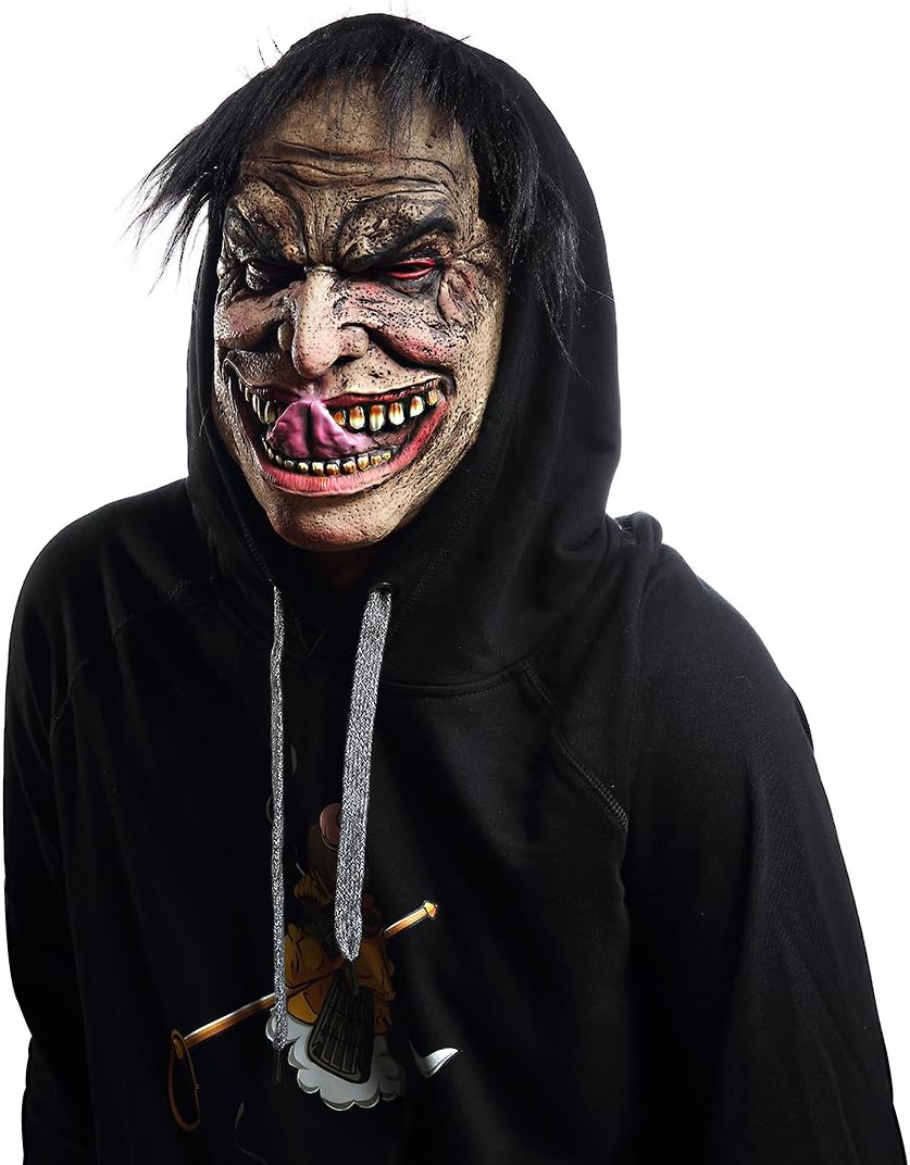 K-Musculo Halloween Mask Scary Clown Funny Man Cosplay Props Kinky Disguise Man Masks