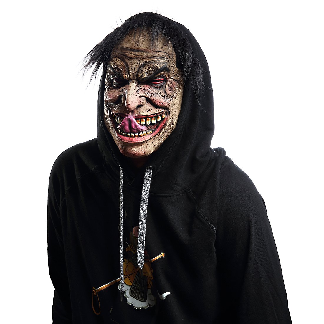 K-Musculo Halloween Mask Scary Clown Funny Man Cosplay Props Kinky Disguise Man Masks