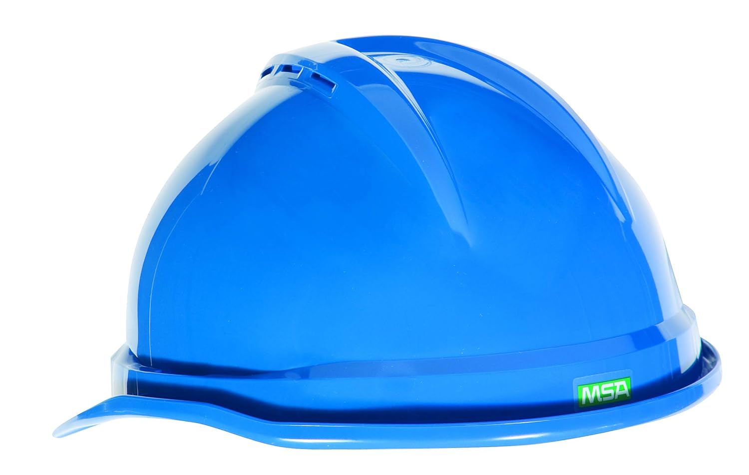 MSA 10034019 V-Gard 500 Slotted Cap Style Hard Hat, Capacity, Volume, Polyethylene, Standard, Blue