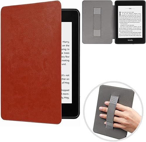 Miniatura 20 de Funda para Kindle Paperwhite 2018, delgada funda protectora de piel sintética con función de apagado automático/encendido inteligente para Kindle