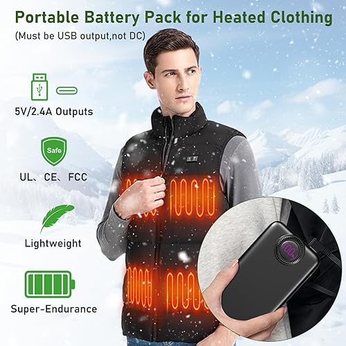 Miniatura 4 de Banco de energía, 10000 mAh, 22.5 W, cargador portátil máximo integrado, 4 salidas, 2 entradas externas, cargador de viaje de carga rápida de 5 V3 A