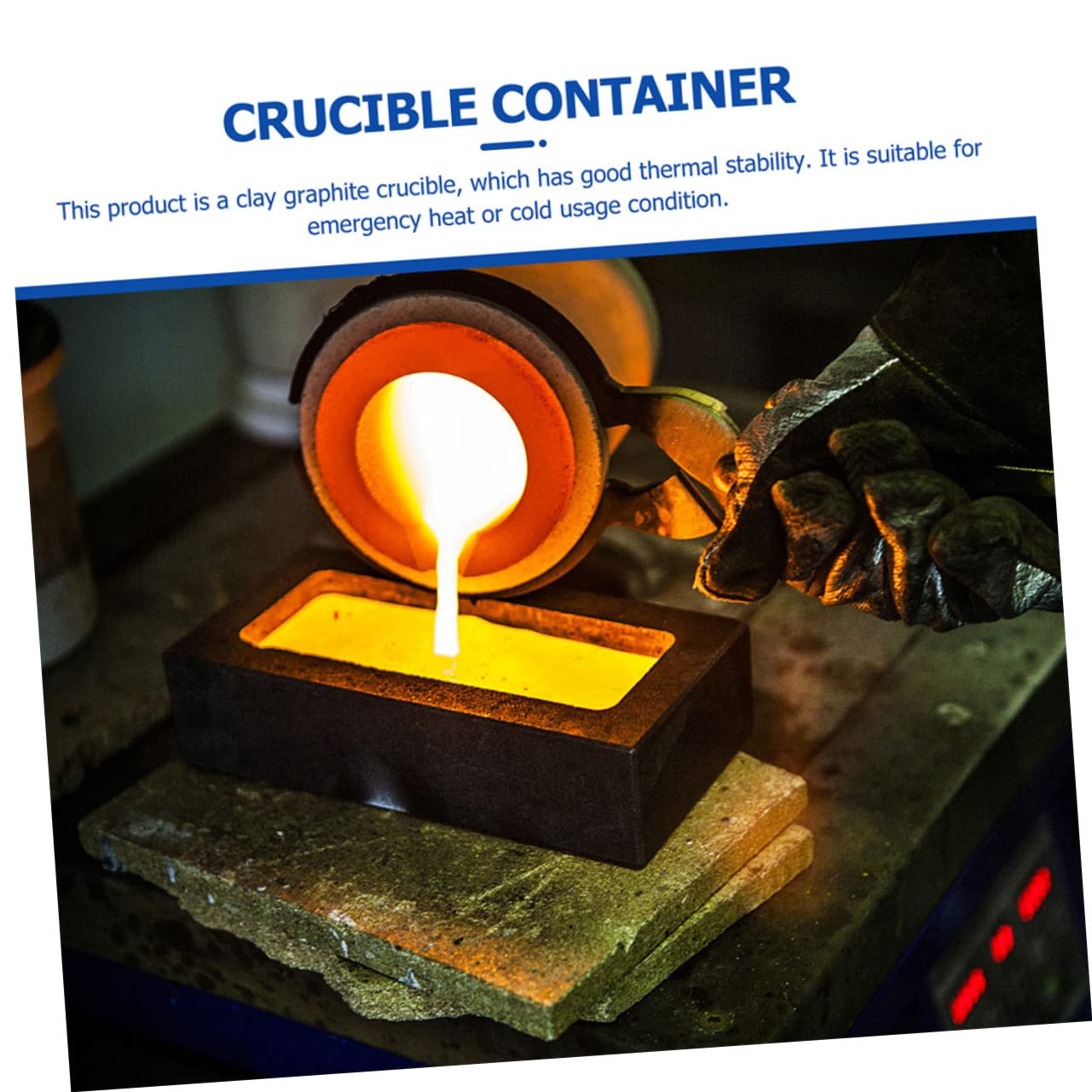 DOITOOL Graphite Melting Crucible with Lid High Purity Graphite Pot for Melting Professional Metal Casting Tool for Home Lab and Projects