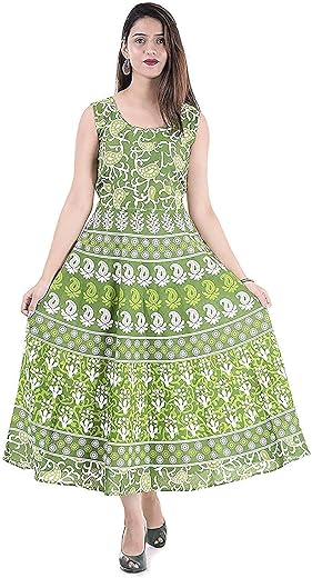 Monique Brand Present Latest Trendy Traditional Long Cotton Designer Middi/Ankle Length Frock Dress For Women (Mq-Md||Fulb...