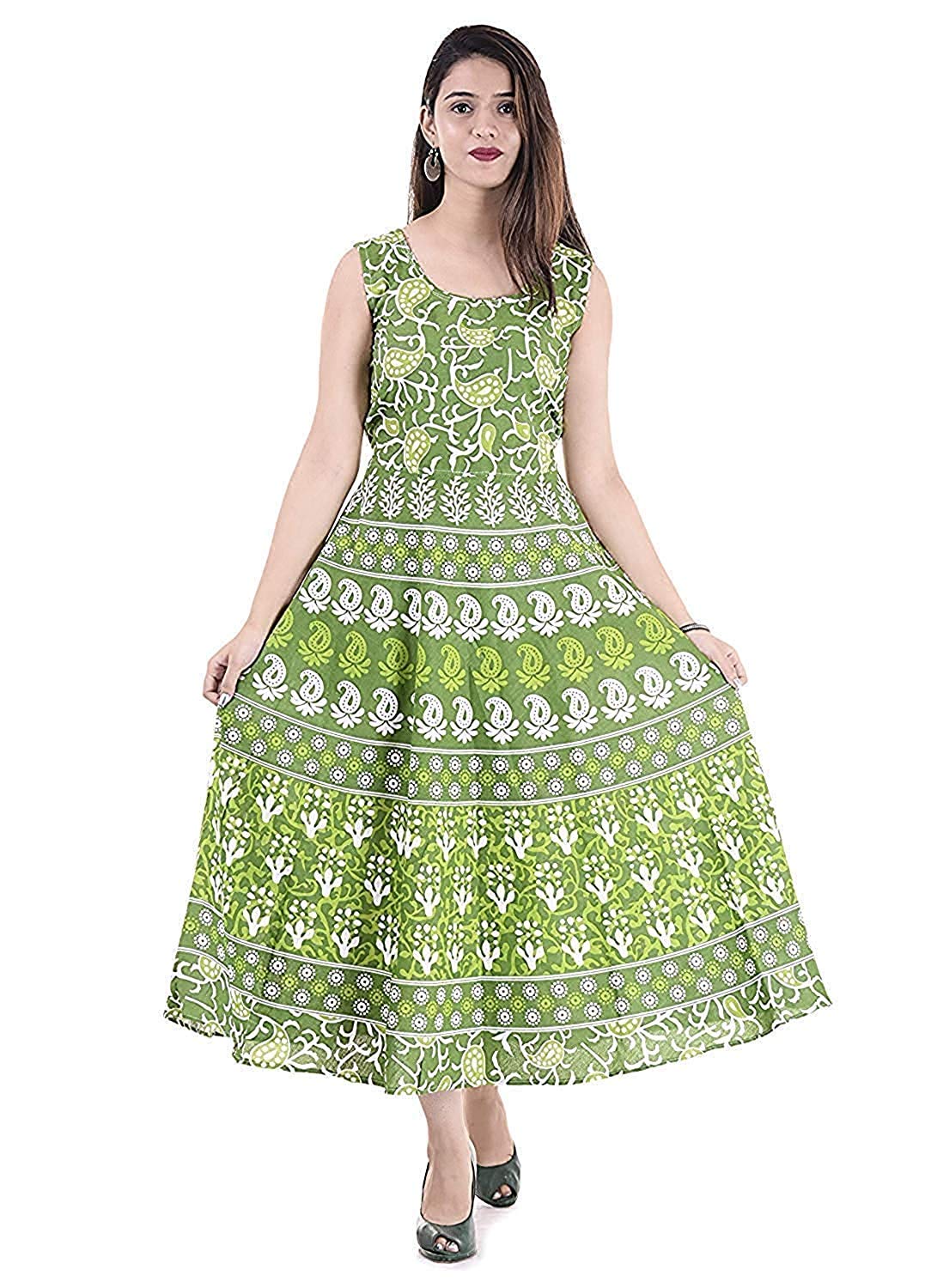 Monique Brand Present Latest Trendy Traditional Long Cotton Designer Middi/Ankle Length Frock Dress For Women (Mq-Md||Fulb...