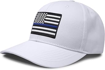 International Tie American Flag Trucker Hat, USA Snapback Baseball Cap for Men & Women, Thin Blue Line Hat