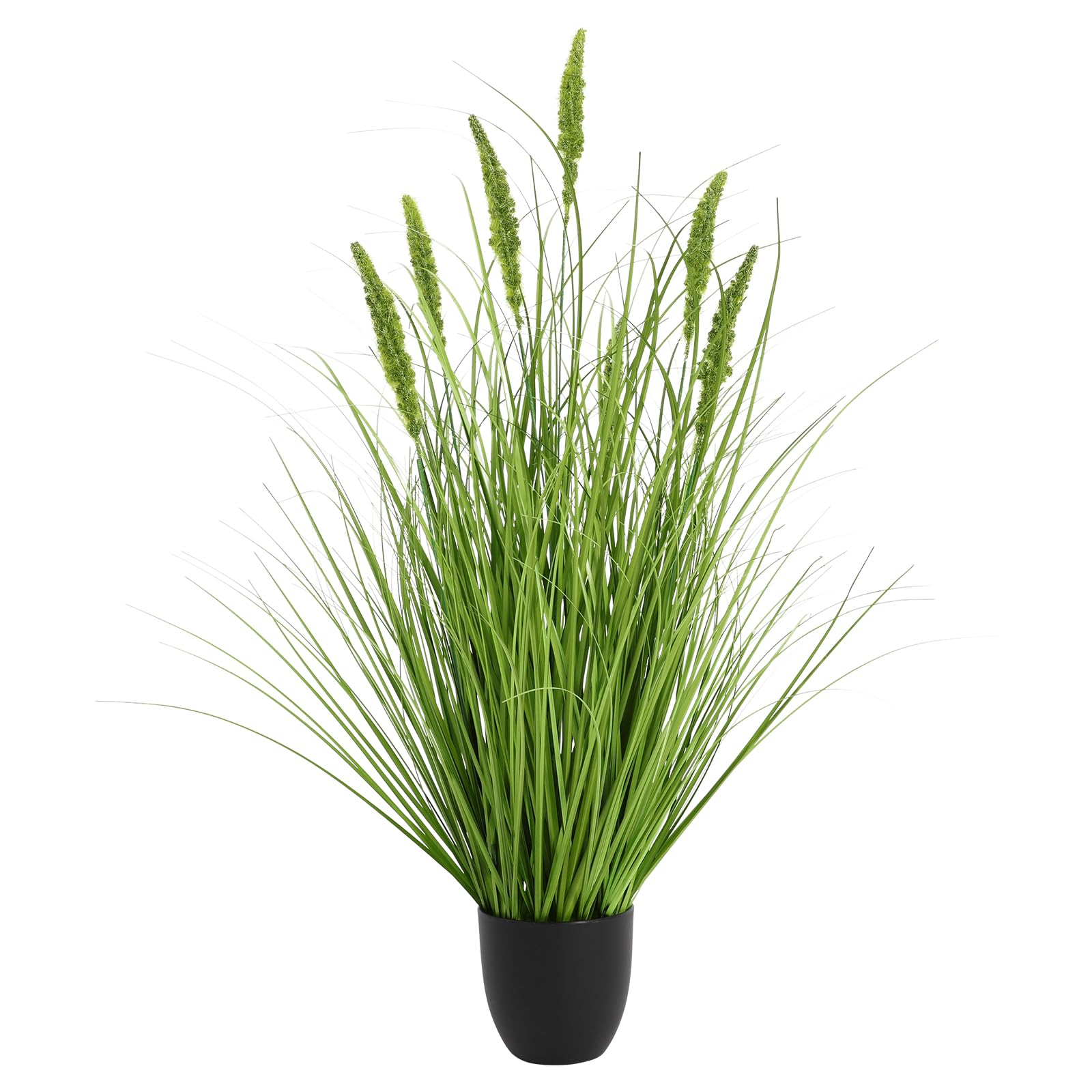 Piante Artificiali Erbacce Decorative Pianta Artificiale in Vaso, Erba di Gatto Finta Veramente Vera, Erba Artificiale per Soggiorno, Camera da Letto e Studio, Altezza 90cm