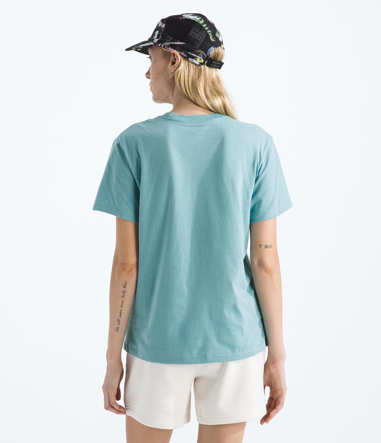 The North Face Womens Evolution Simple Dome Relaxed Short-Sleeve Tee - Classic T-Shirt, Embroidered Logo, Cotton Fabric - Image 2