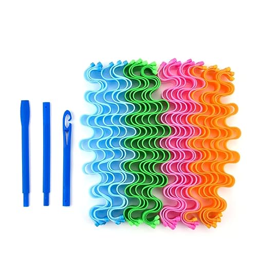 Rizador de pelo mágico para bricolaje, palillos de rodillo portátil para peinado, maquillaje de belleza duradero, herramientas de peinado (24