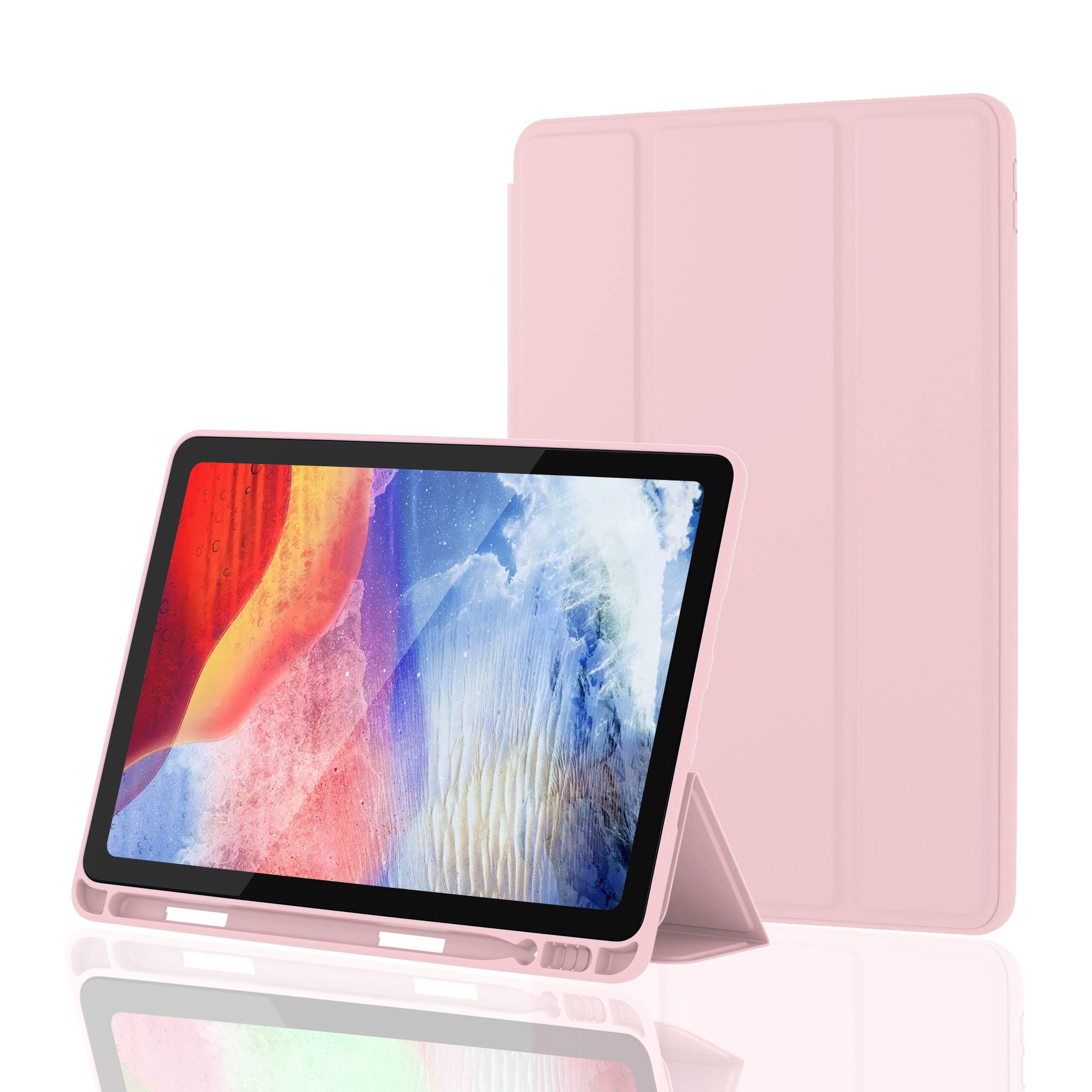 Case for iPad Air 3 Case 2019 with Pencil Holder Ultra Slim Soft TPU Back Cover with Auto Sleep/Wake Full Body Protective Smart Case for iPad Air 3rd