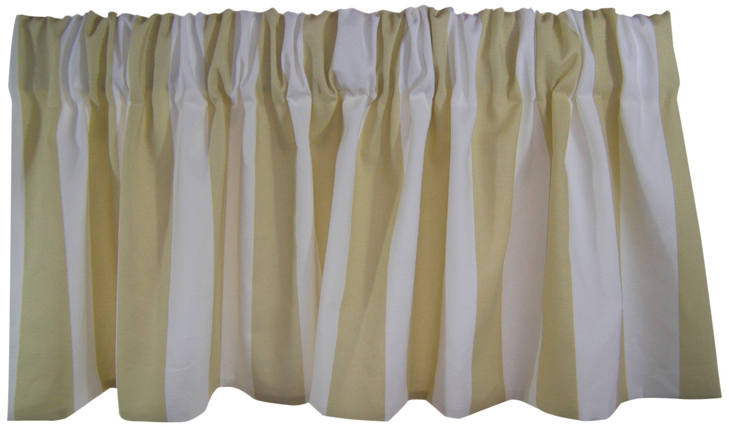 RLF HOME Awning Stripe Valance, Tan