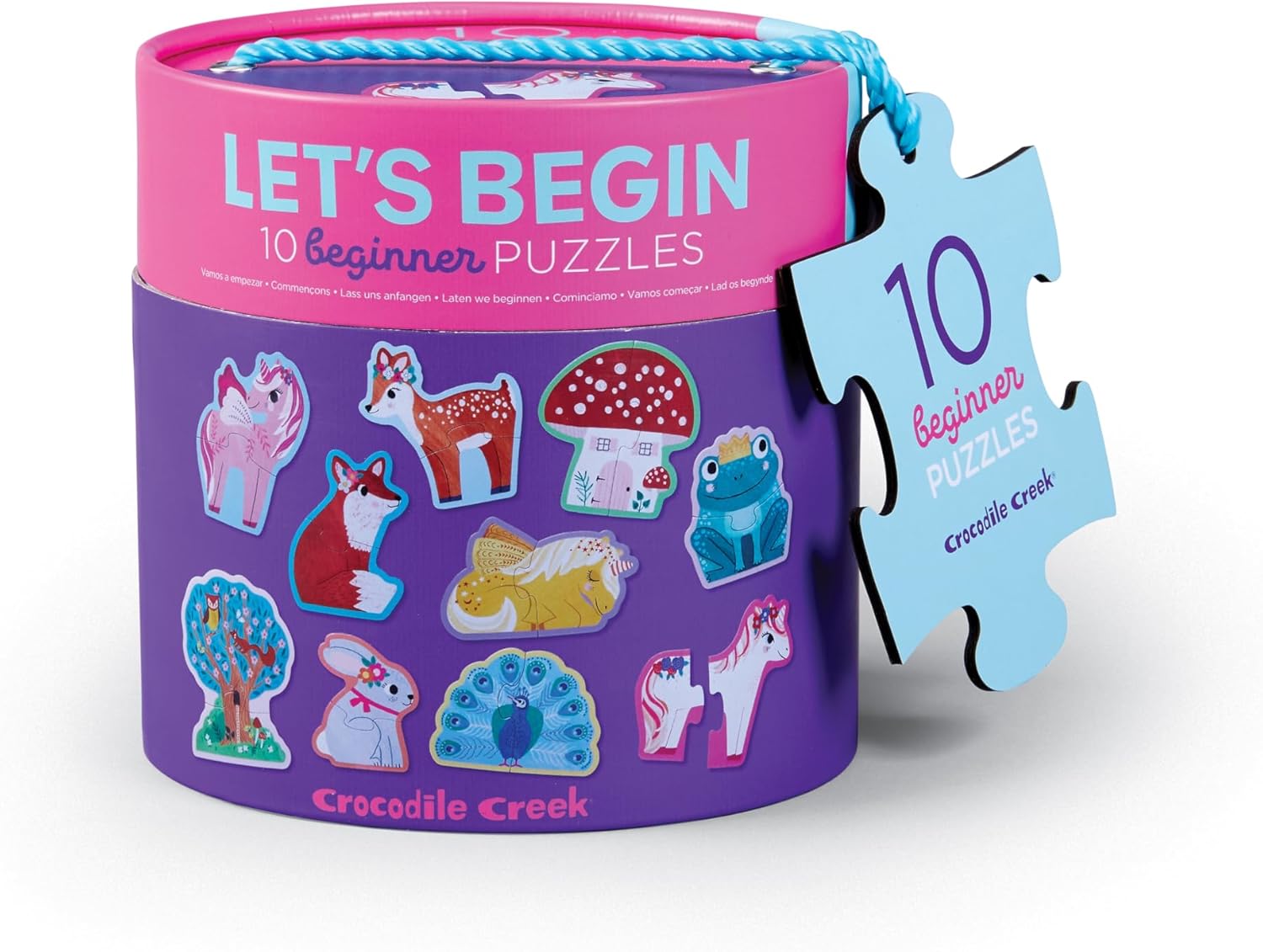 Crocodile Creek Puzzle for Kids and Toddlers Ages 2-4 and Up - Perfect for Kindergarten or Preschool Learning Activities - 6" x 4", Colorful Dinosaurs Design