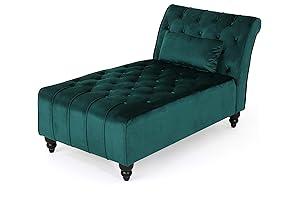 Christopher Knight Home Rafaela Velvet Chaise Lounge