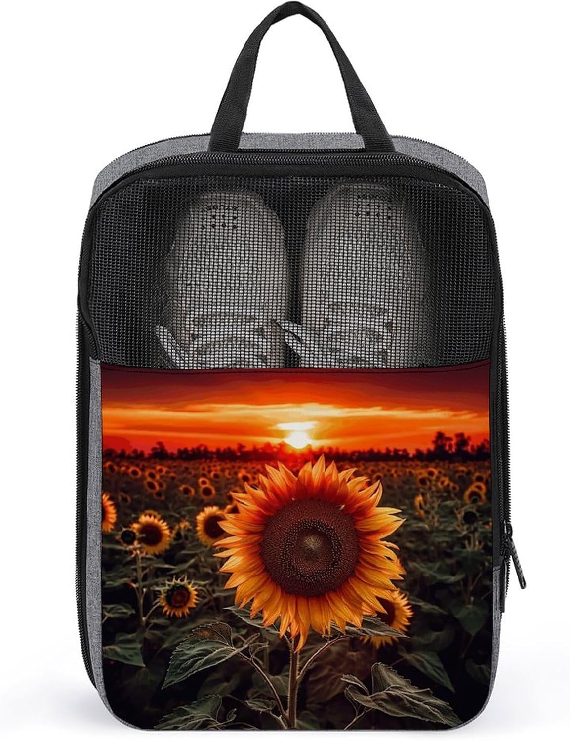 Shoe Bag, Sunset Sunflower Printed Shoe Bag,storage Hanging Shoe Bag,bath Towel Storage Bag