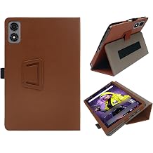 Case for ALLDOCUBE iPlay 80 mini Ultra 8.8 inch, Multi-Angle Stand Case with Hand Strap and Stylus Holder,Skin-Feel Anti-Slip Shockproof Protective Cover, Brown