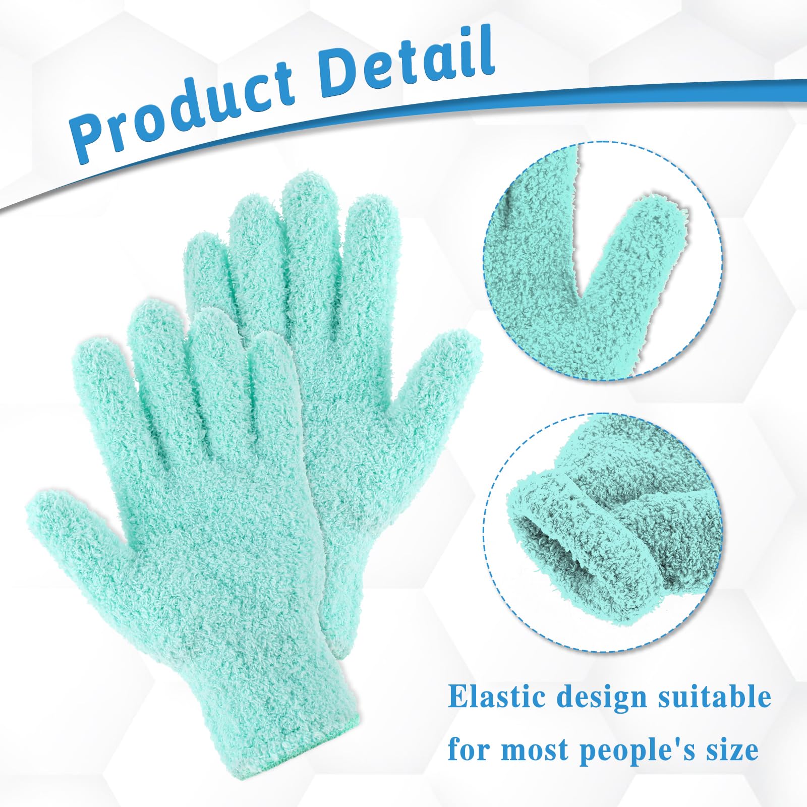 2 Paia Guanti Pulizia Polvere In Microfibra - Per Auto, Mobili E Angoli - Foto 4