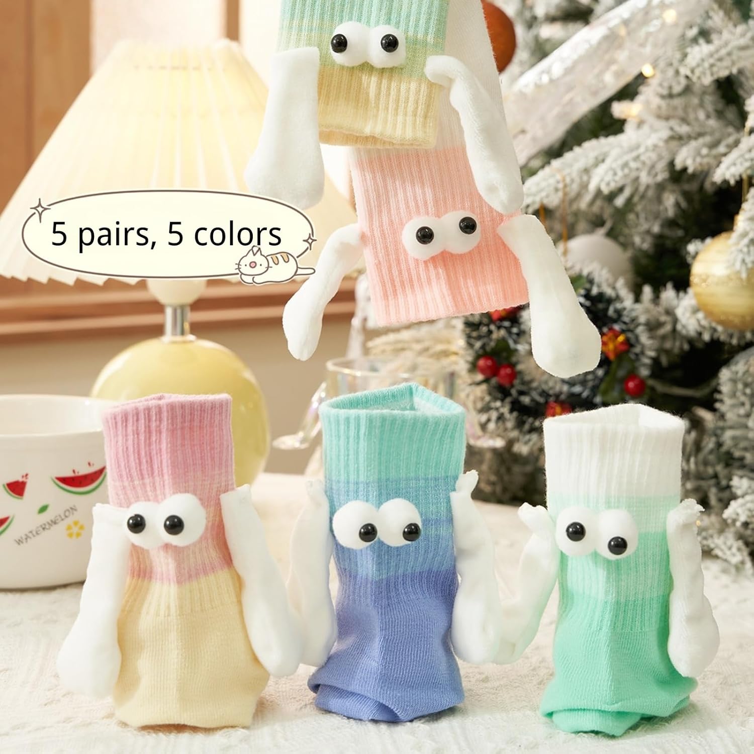 Holding Hands Socks - Hand Holding Socks - Magnetic Sock - Funny Gifts for Women & Men, Teens, Couples, Friends - Image 7