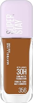 New York Super Stay up to 30HR Lumi-Matte Foundation, Medium-Full Coverage, Vegan Formula*, Amino Acids, Niacinamide, Vitamin E, All Day Wear - Shade: 356