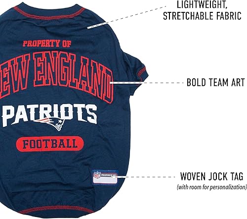 Miniatura 5 de Camisa de la NFL para mascota, para perros y gatos, duradera, 5 tamaños disponibles en 32 equipos de la NFL, camisetas de la NFL para mascotas y