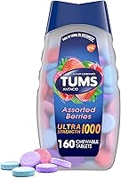 Vista 15 de TUMS Tabletas antiácidas ultra fuertes para alivio masticable de la acidez estomacal y alivio de la indigestión ácida, frutas surtidas, 160