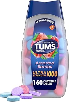 Glaxo Smithkline Consumer B001G7QOU6 Ultra Strength Assorted Berrie Antacid Chewable Tablet for Heartburn Relief, Pack of 160