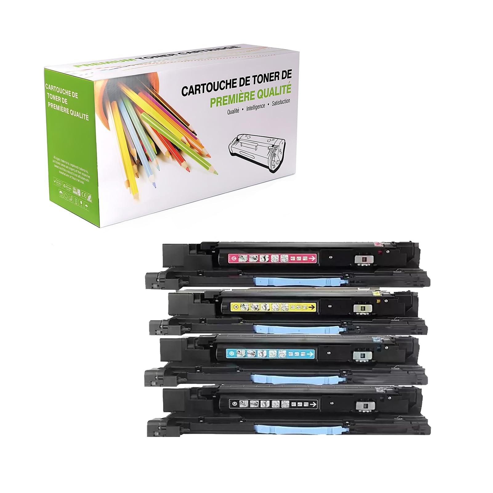Kompatybilny zamiennik zespołu bębna dla HP 828A CF358A CF359A CF364A CF365A do użytku z HP Color Laser Enterprise M855 M855DN M855X M855XH M880 M880Z M880ZM drukarką, 4 sztuki,4p