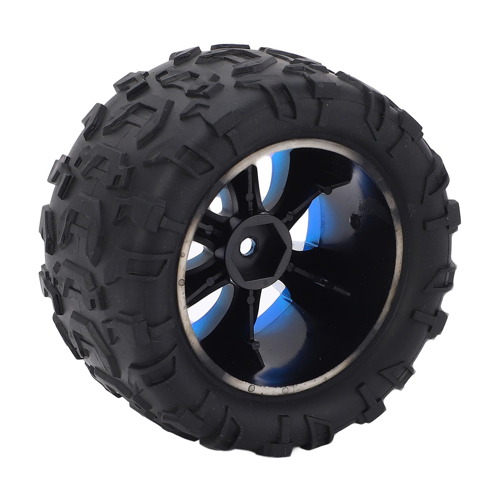2PCS RC Koło Opony, Gumowe Opony Oponowe Plastikowe Piasty kół Odporne na Zamiennik Opony dla 1:12 RC Car 144018 3000