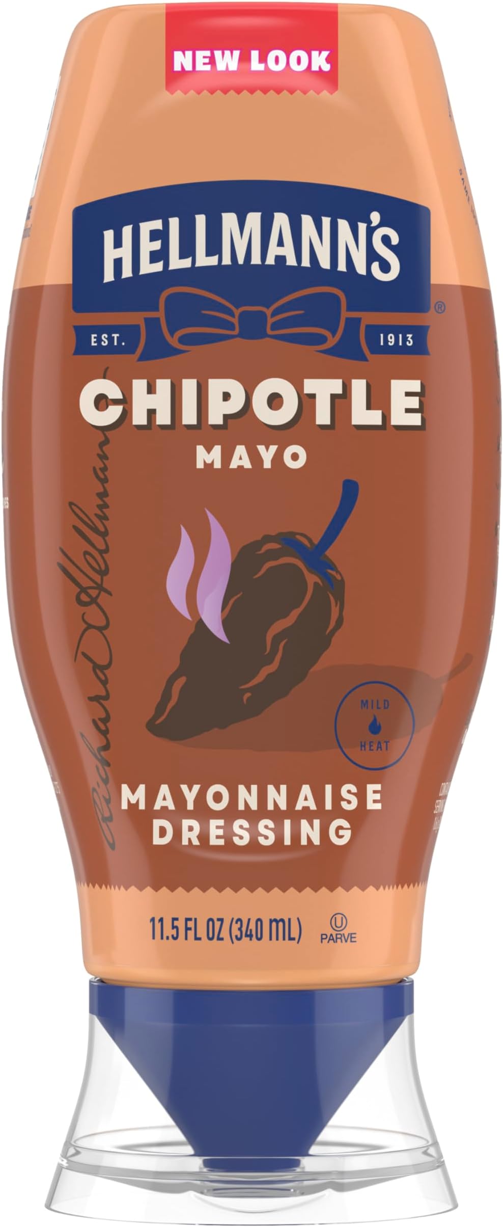Mayonnaise Dressing Mild Chipotle for Tacos, Grilled Chicken Sandwiches & More, with Real Ingredients & No Artificial Flavors, 11.5 fl oz