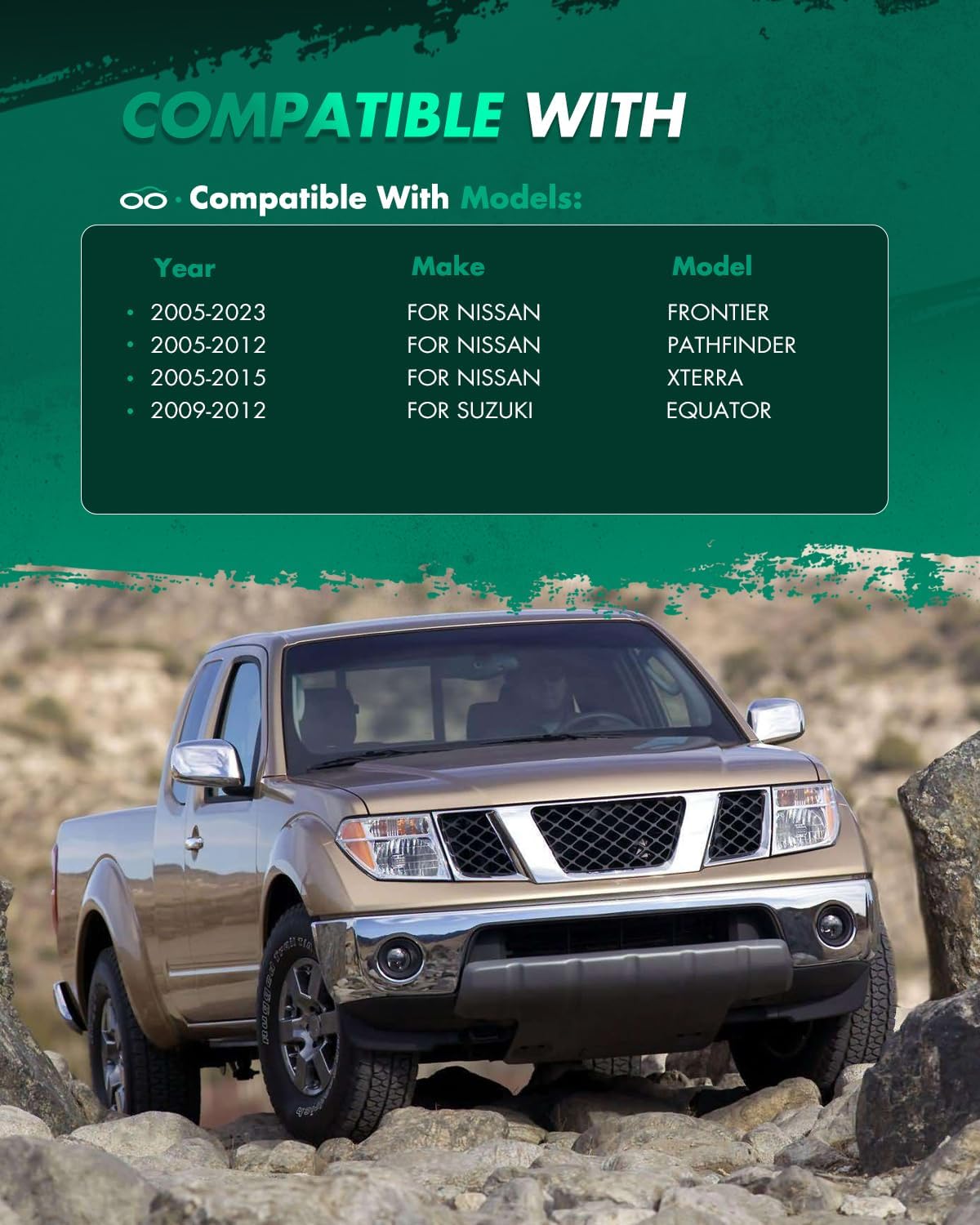 SCITOO 3 inch Front Leveling lift kit for Nissan 2005-2018 Lift Strut Spacer Compatible for Nissan Frontier 2.4L 2006-2015 Front Lift Spacers