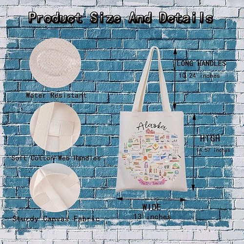 Miniatura 2 de Regalos de Alaska para mujer, bolsa de mano de bienvenida a Alaska para mudarse a Alaska, regalo de viaje de Alaska